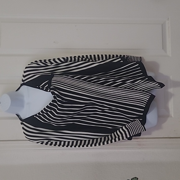 Womens Alfani striped short draped cardigan - Picture 2 of 5